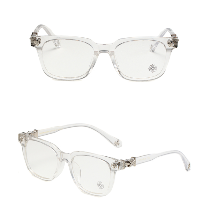 Chrome Heart Glasses "Silver and Clear"