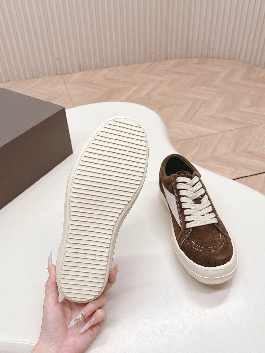 Rick Owens Hollywood Vintage "Brown and White"
