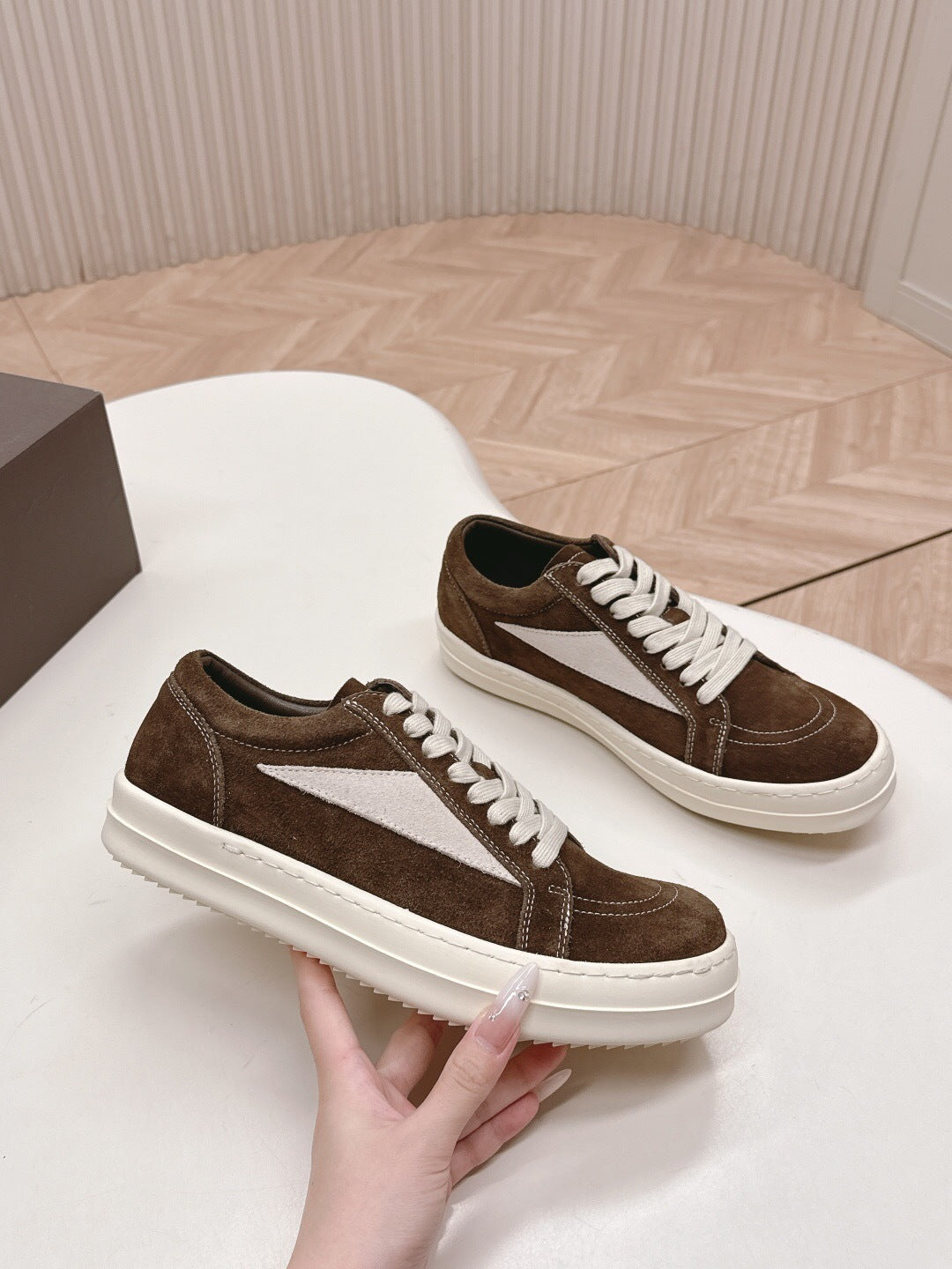 Rick Owens Hollywood Vintage "Brown and White"